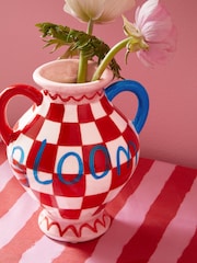 Eleanor Bowmer Red/Pink Vases Set of 2 - Image 3 of 7