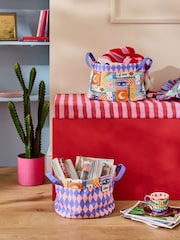 Eleanor Bowmer Set of 2 Pink Printed Storage Bags - Image 1 of 6