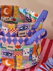 Eleanor Bowmer Set of 2 Pink Printed Storage Bags - Image 3 of 6