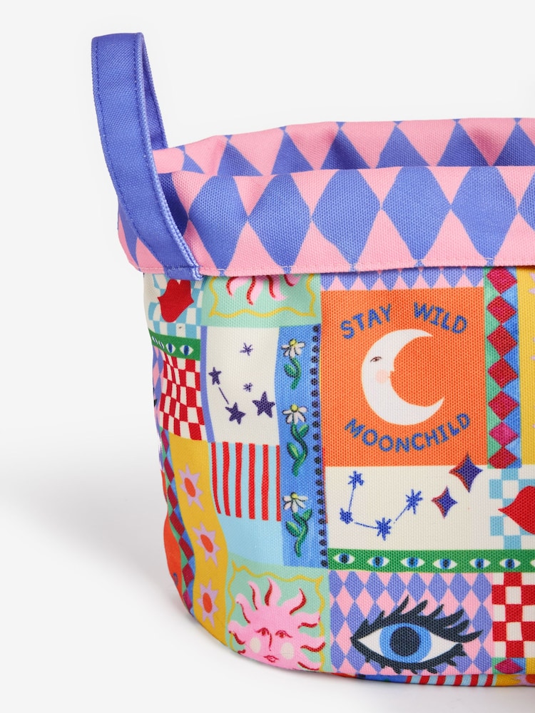 Eleanor Bowmer Set of 2 Pink Printed Storage Bags - Image 6 of 6