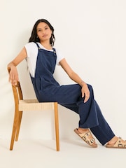 FatFace Navy Doubles Jumpsuit - Image 5 of 7