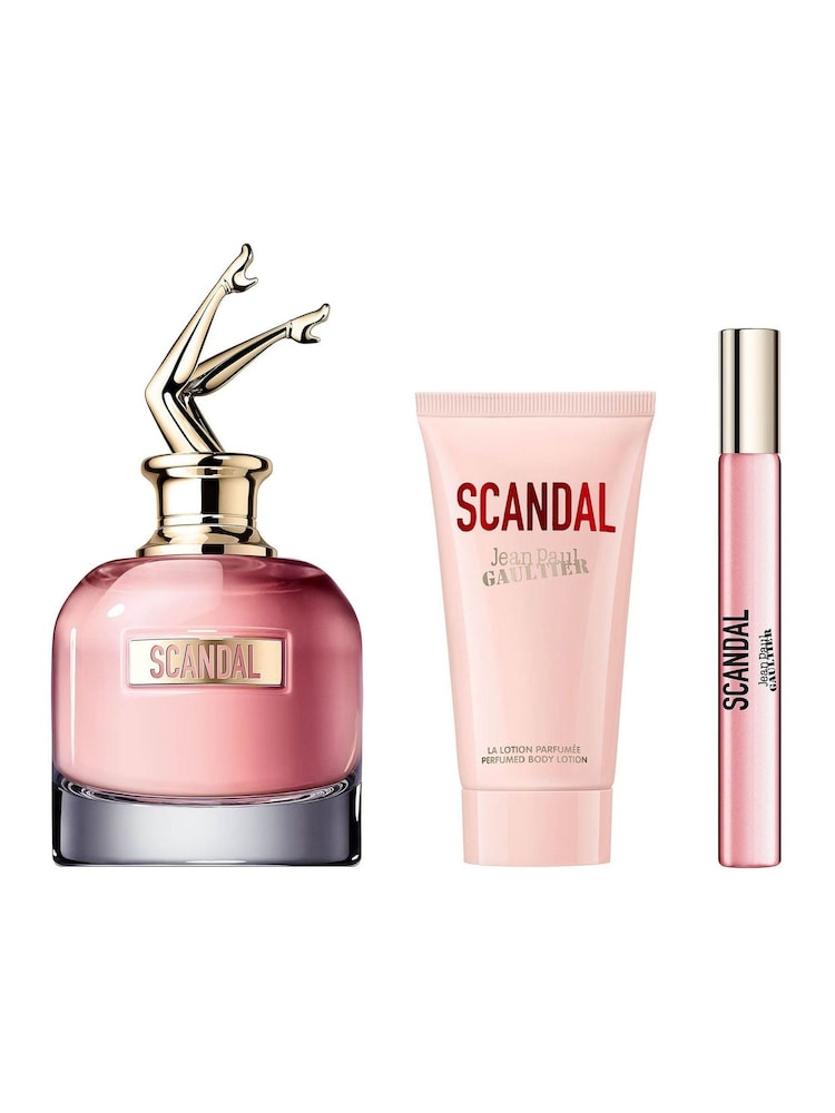 Jean Paul Gaultier Scandal Eau de Parfum 80ml, Perfumed Body Lotion 75ml & Travel Spray 10ml Gift Set - Image 3 of 3