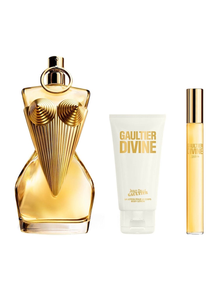 Jean Paul Gaultier Gaultier Divine Eau de Parfum 100ml, Body Lotion 75ml & Travel Spray 10ml Gift Set - Image 2 of 3
