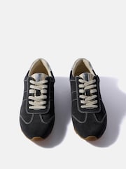 Mint Velvet Grey Vick Suede Trainers - Image 3 of 4
