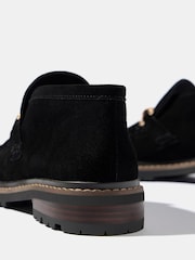 أسود - Mint Velvet Effie Suede Loafer Boots - Image 3 of 4