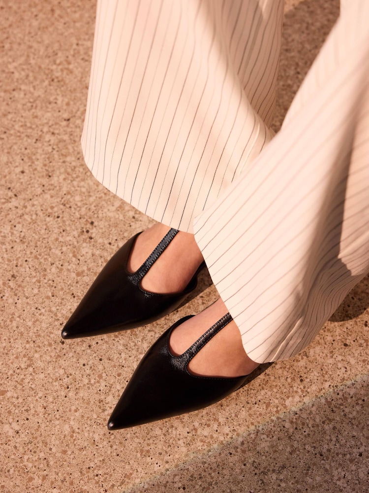 Mint Velvet Black Lila T-Bar Flats - Image 1 of 5 Mint Velvet Black Lila T-Bar Flats - Image 1 of 5
