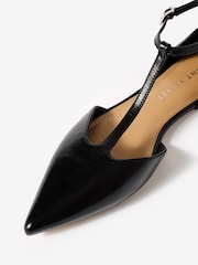 Mint Velvet Black Lila T-Bar Flats - Image 5 of 5