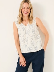 FatFace Etta Ivory Cami - Image 1 of 9