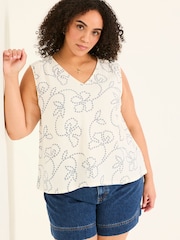 FatFace Etta Ivory Cami - Image 5 of 9