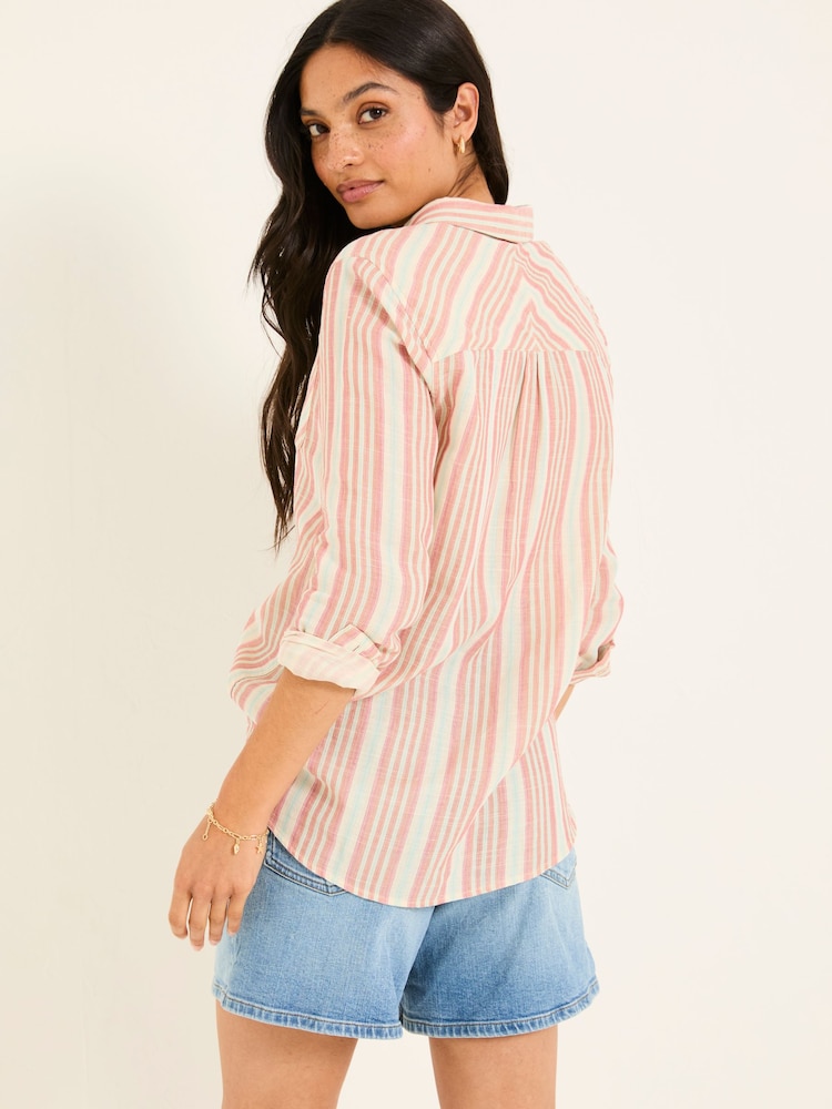 FatFace Olivia Multi Stripe Shirt - Image 3 of 6