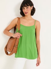 FatFace Sisley Bright Green Cami - Image 1 of 6