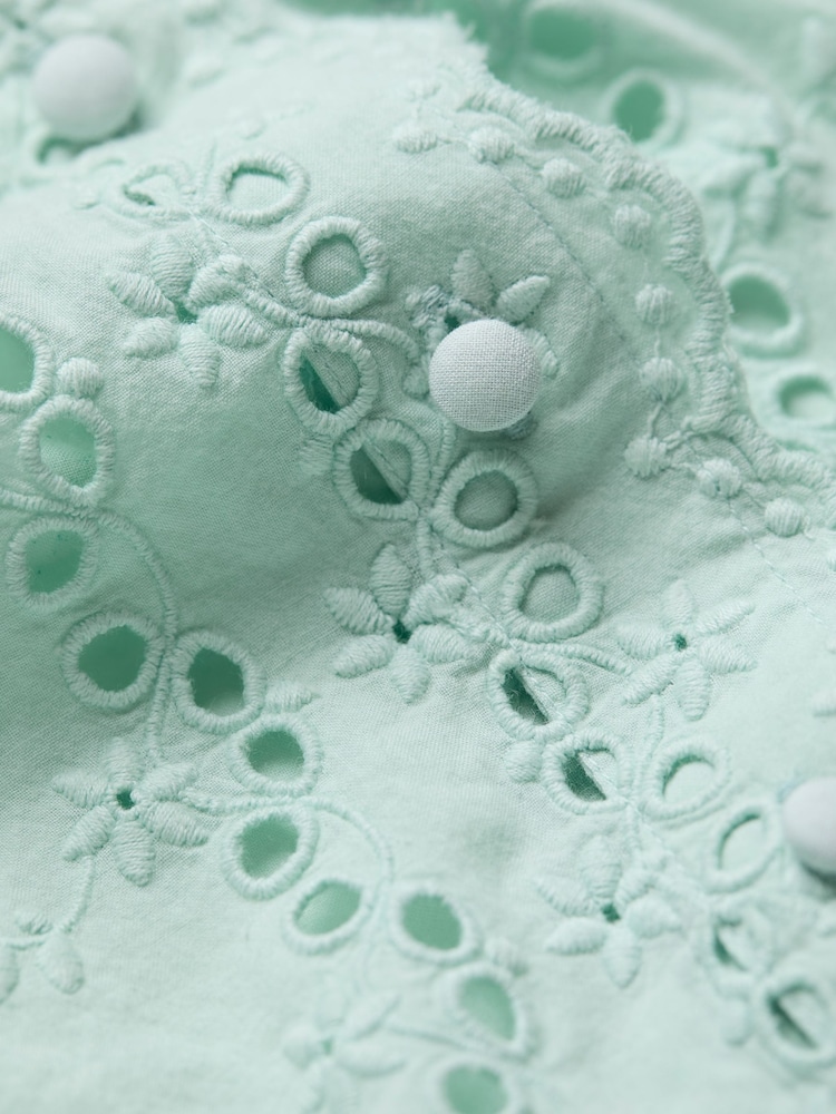 FatFace Aguste Mint Green Broderie Blouse - Image 11 of 11 FatFace Aguste Mint Green Broderie Blouse - Image 11 of 11