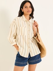 FatFace Whitney Multi Stripe Shirt - Image 1 of 5