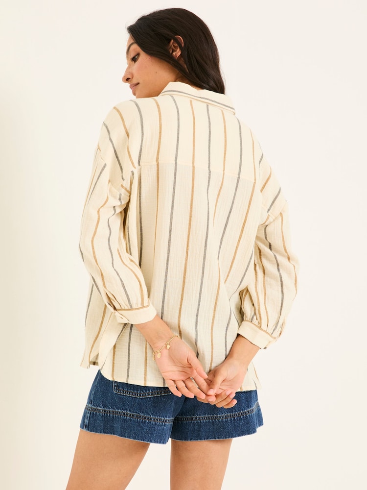FatFace Whitney Multi Stripe Shirt - Image 2 of 5
