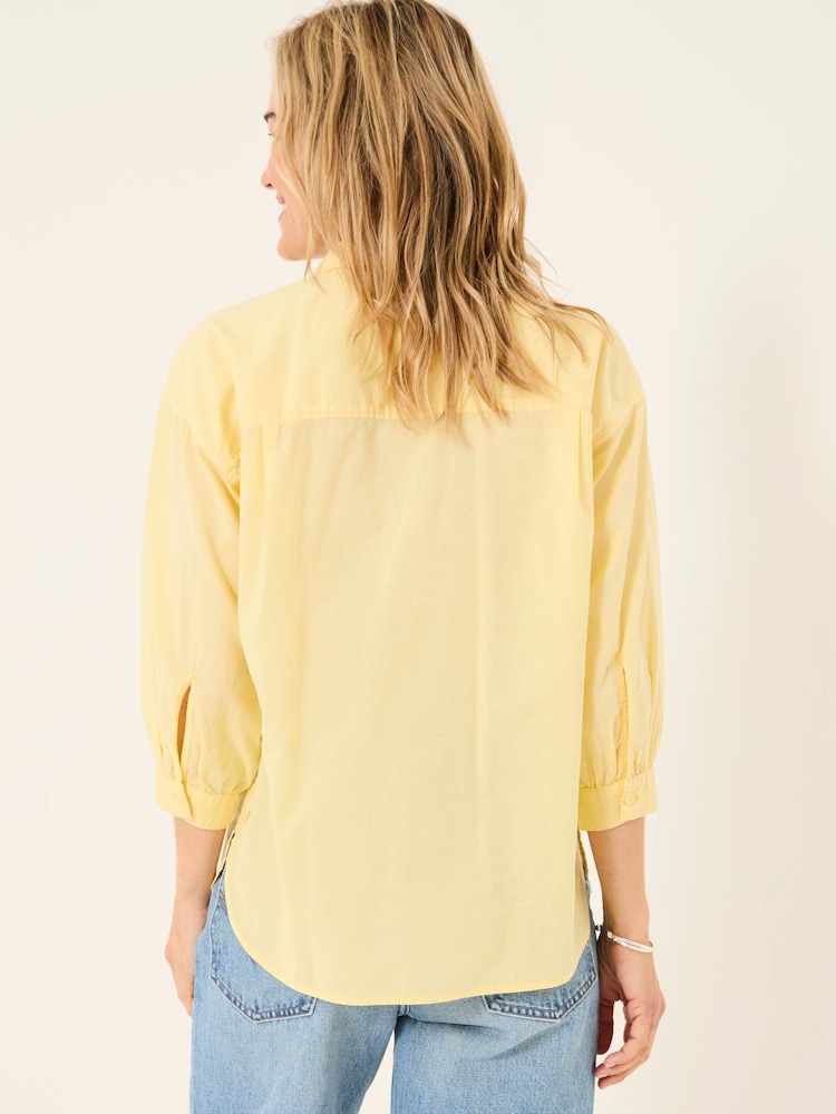 FatFace Whitney Light Yellow Shirt - Image 2 of 5