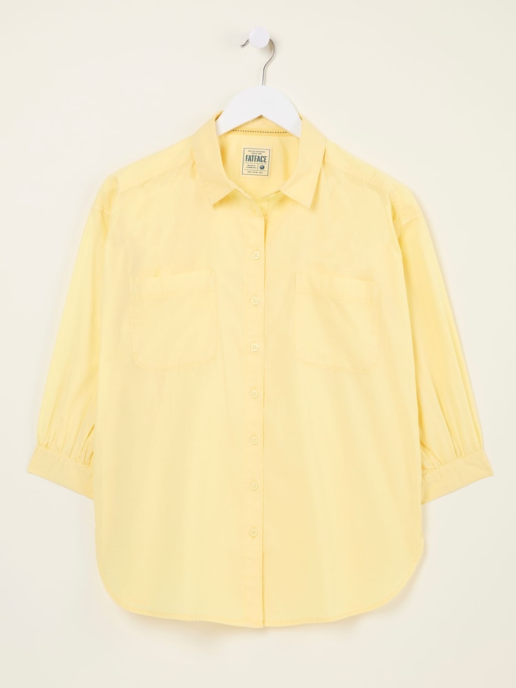 FatFace Whitney Light Yellow Shirt - Image 5 of 5