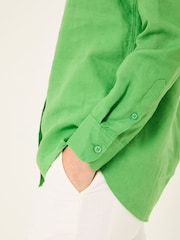FatFace Green Olivia Linen Shirt - Image 3 of 5