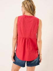 FatFace Lauren Rust Red Longline Top - Image 2 of 5