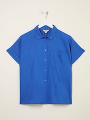 FatFace Sanchez Mid Blue Shirt - Image 6 of 6