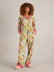 White Stuff Natural Nina Organic Pyjamas Shirt - Image 1 of 6