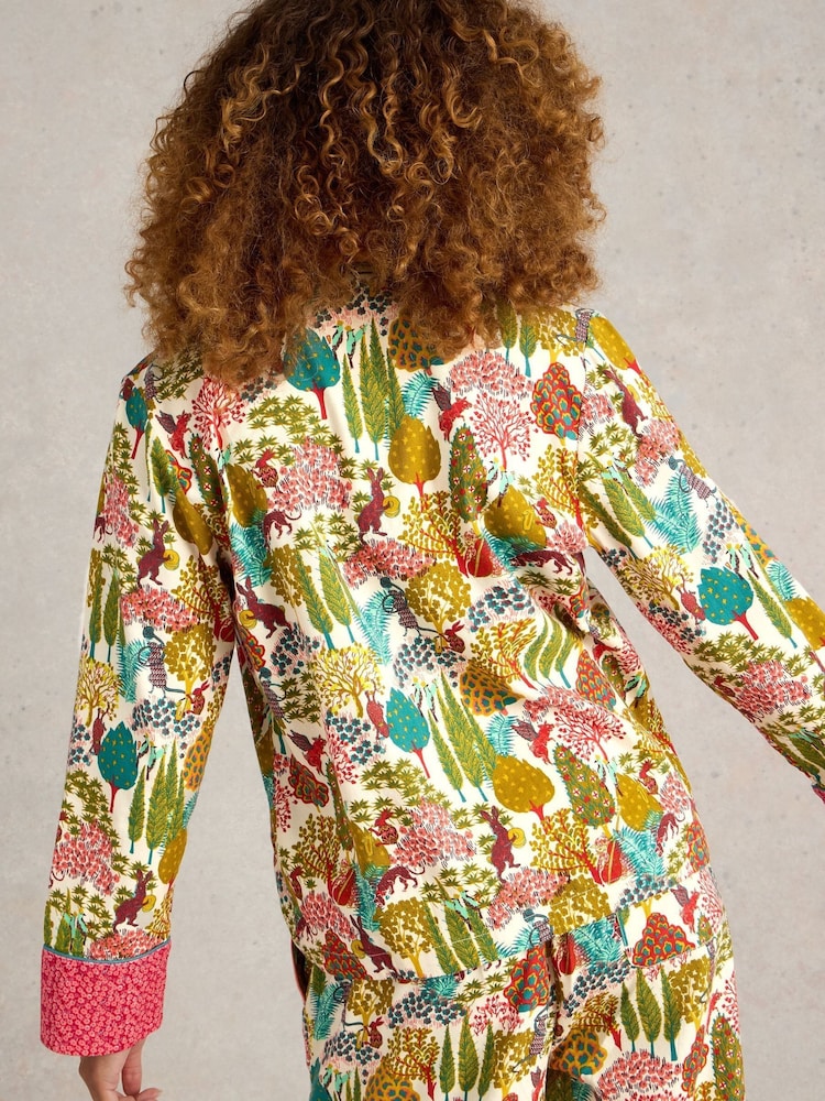 White Stuff Natural Nina Organic Pyjamas Shirt - Image 2 of 6