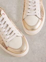 White Stuff Natural Tori Leather Trainers - Image 4 of 4