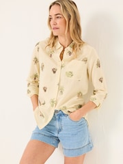 FatFace Olivia Ivory Plants Shirt - Image 1 of 5