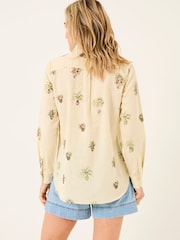 FatFace Olivia Ivory Plants Shirt - Image 2 of 5