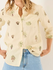 FatFace Olivia Ivory Plants Shirt - Image 3 of 5