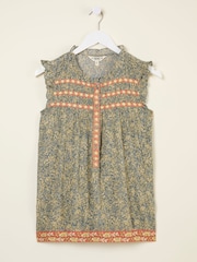 FatFace Patsy Mid Grey Air Ditsy Tunic - Image 5 of 5