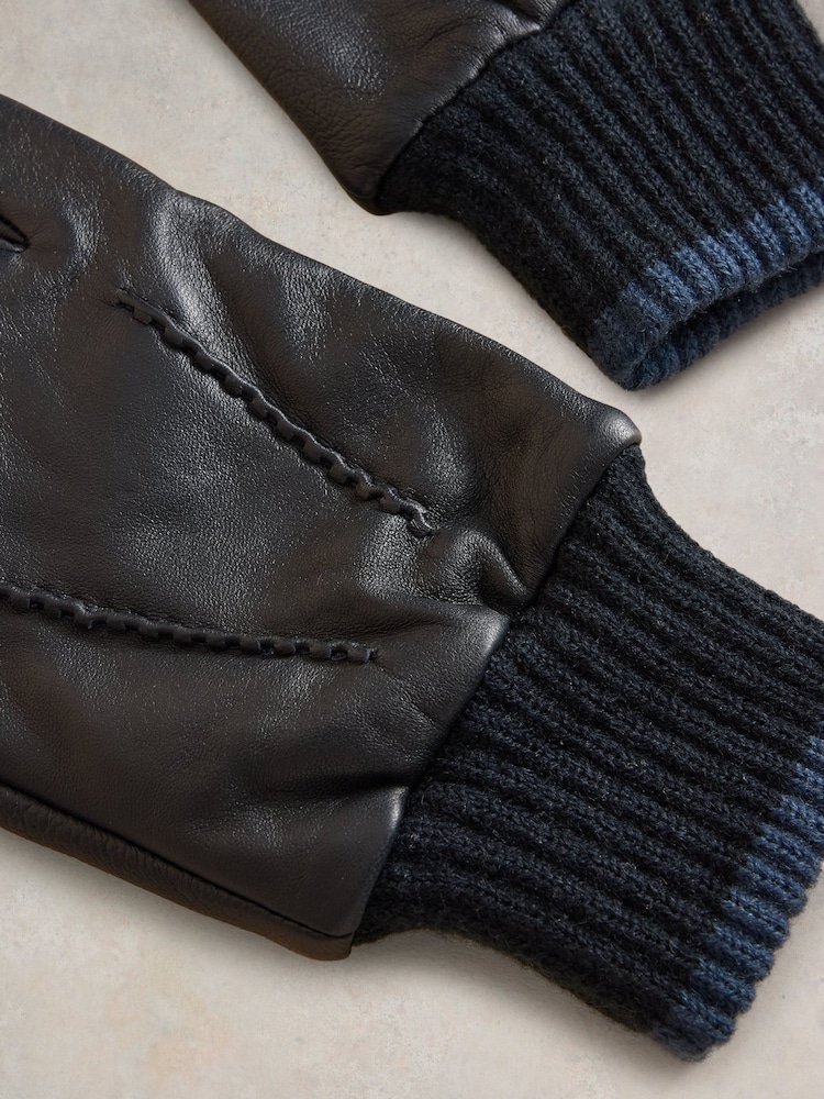 White Stuff Blue Leo Leather Gloves - Image 3 of 3 White Stuff Blue Leo Leather Gloves - Image 3 of 3
