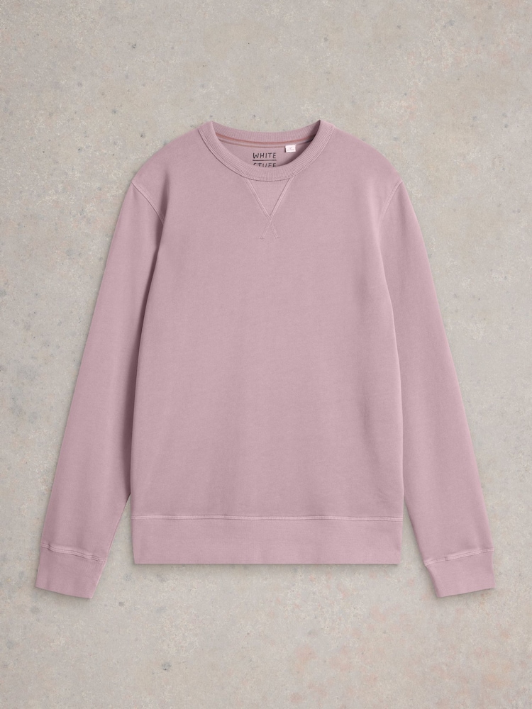 White Stuff Pink 100% Cotton Crew Neck Sweatshirt - Image 6 of 6 White Stuff Pink 100% Cotton Crew Neck Sweatshirt - Image 6 of 6