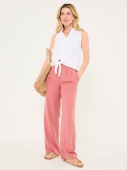 FatFace White Sam Front Tie Shirt - Image 3 of 5