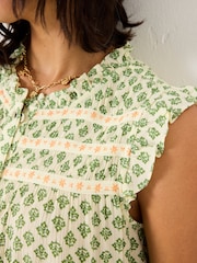 FatFace Tunic Mid Green Woodblock Patsy - Image 4 of 5