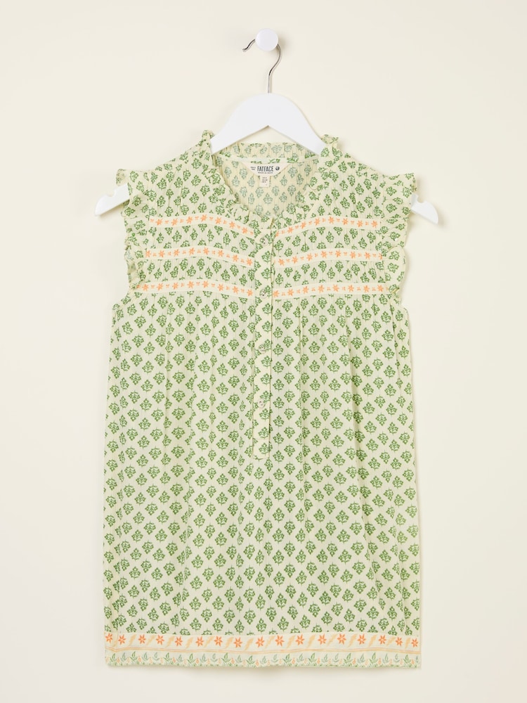 FatFace Tunic Mid Green Woodblock Patsy - Image 5 of 5