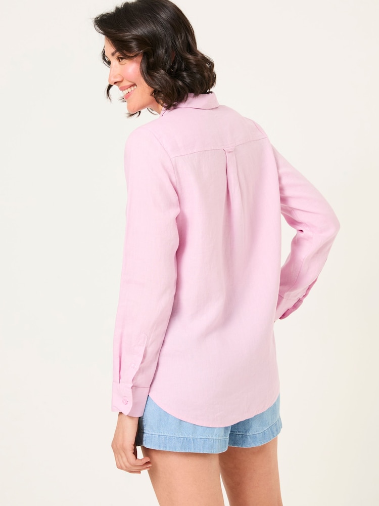FatFace Light Pink Olivia Linen Shirt - Image 2 of 5