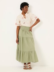 FatFace Airee Ivory Beeble Embroidered Blouse - Image 5 of 8