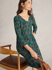White Stuff Black Tallie Jersey Dress - Image 4 of 6