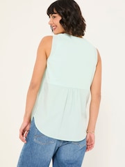 FatFace Lauren Mint Green Longline Top - Image 2 of 6