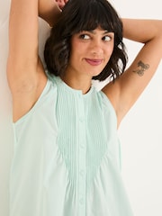 FatFace Lauren Mint Green Longline Top - Image 5 of 6
