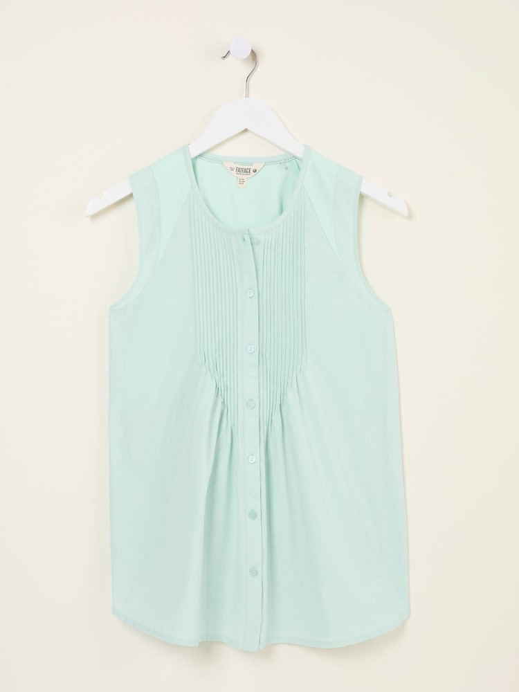 FatFace Lauren Mint Green Longline Top - Image 6 of 6
