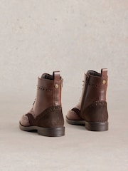 White Stuff Brown Thistle Brogue Boots - Image 2 of 4