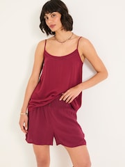 FatFace Sisley Burgundy Red Cami - Image 1 of 5
