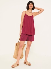 FatFace Sisley Burgundy Red Cami - Image 3 of 5