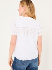 FATFACE Broderie Blouse - Imagem 2 de 6