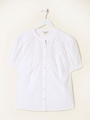 FATFACE Broderie Blouse - Imagem 6 de 6