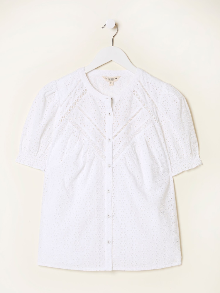 FATFACE Broderie Blouse - Imagem 6 de 6