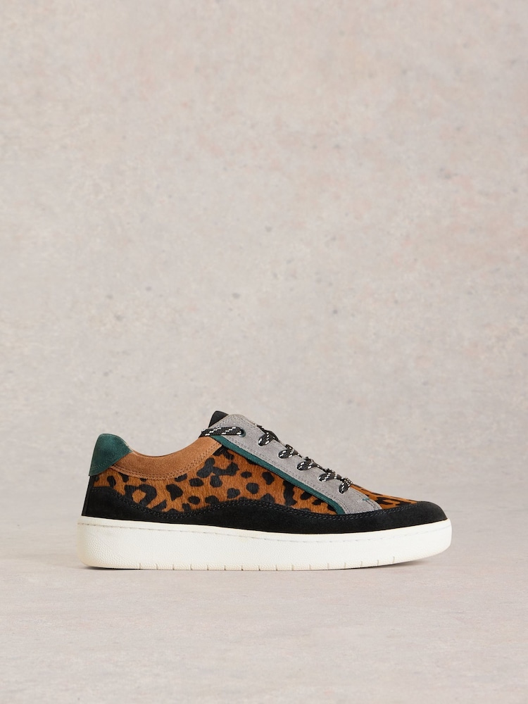 White Stuff Brown Della Leather Trainers - Image 1 of 4