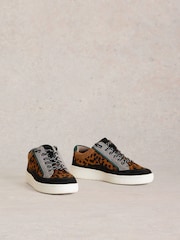 White Stuff Brown Della Leather Trainers - Image 2 of 4