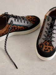 White Stuff Brown Della Leather Trainers - Image 4 of 4